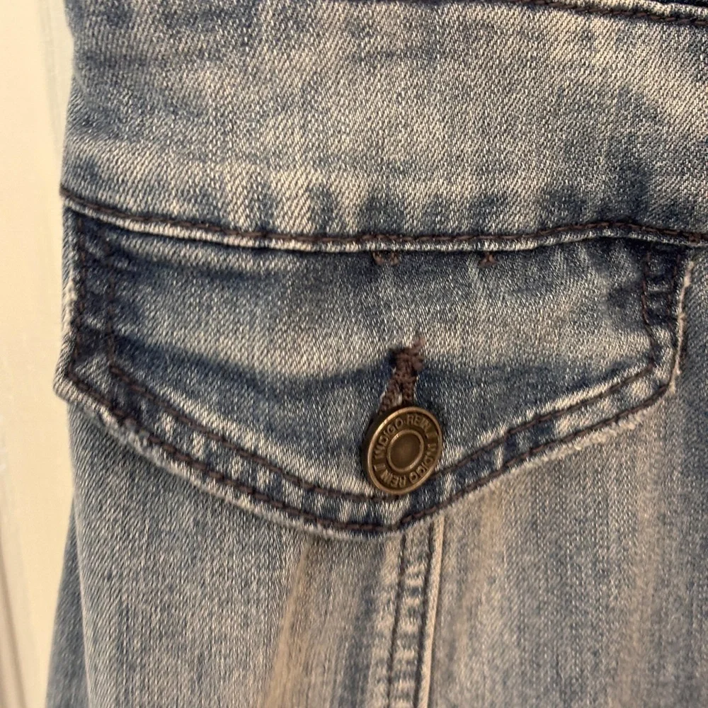 Indigo Rein Blue Denim Dress Women’s Sz M Button Down Jumper Sun Dress Western - Picture 4 of 6